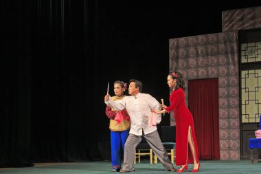 Luannan County - 14 Haziran - Çin PingJu sahne performansı, 14 Haziran 2015, Luannan County, Hebei Eyaleti, Çin