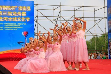 LUANNAN COUNTY - 9 Ağustos 2014, Luannan County, Hebei Eyaleti, Çin