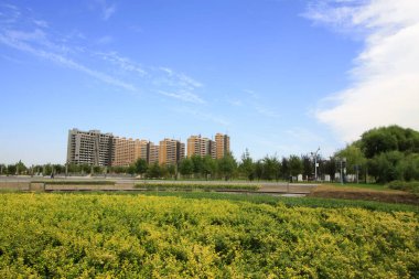 LUANNAN COUNTY - 15 Eylül 2014 'te Luannan ilçe binası manzarası, Luannan County, Hebei Eyaleti, Çin