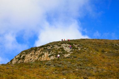 Dağ doğal manzarası, fotoğrafa yakın çekim
