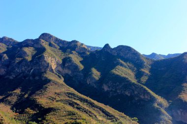 Dağ doğal manzarası, fotoğrafa yakın çekim
