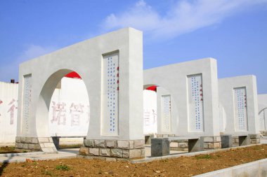 LUANNAN COUNTY - 7 Ağustos - Çin geleneksel peyzaj mimarisi 7 Ağustos 2014, Luannan County, Hebei Eyaleti, Çin