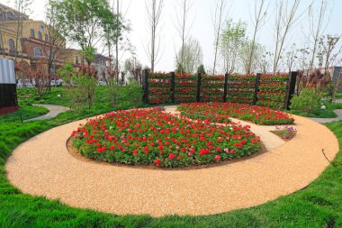 Bahçe manzarası, Tangshan, Çin
