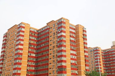 Pekin - 8 Mayıs 2016: Konut binaları, Pekin, Chin