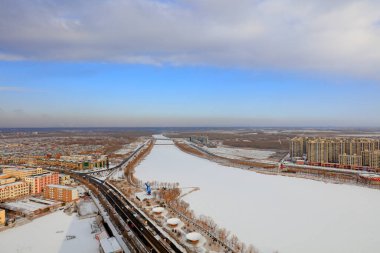 Nehir kış manzarası, Çin