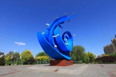 Luannan County - 27 Mayıs 2019: Beihe Park, Luannan County, Hebei Eyaleti, Çin