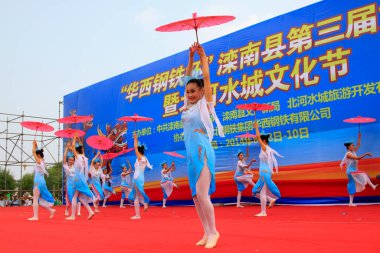 LUANNAN COUNTY - 9 Ağustos 2014, Luannan County, Hebei Eyaleti, Çin