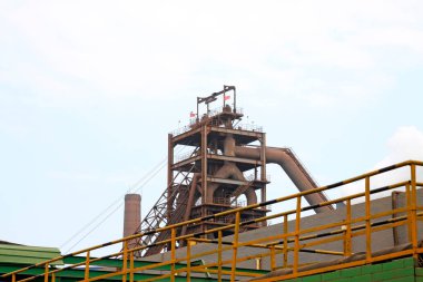 TANGSHAN - 20 Haziran: Çelik fabrikasında mekanik ekipman, 20 Haziran 2014, Tangshan, Hebei Eyaleti, Chin