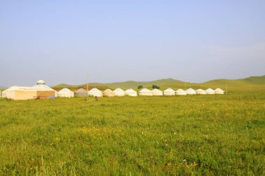 Moğol yurdu mimarisi, fotoğrafa yakın çekim 