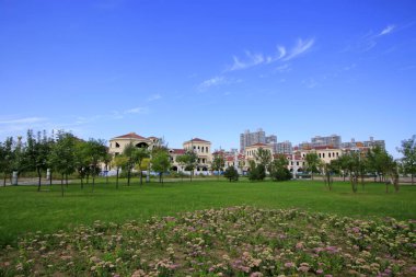 LUANNAN COUNTY - 15 Eylül 2014 'te Luannan ilçe binası manzarası, Luannan County, Hebei Eyaleti, Çin