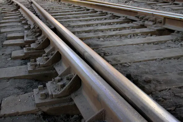 Demiryolu hattı, fotoğrafa yakın çekim