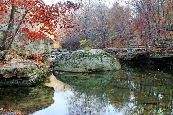 GuanMenShan manzaralı doğal manzara, Benxi Şehri, Liaoning Eyaleti, Çin