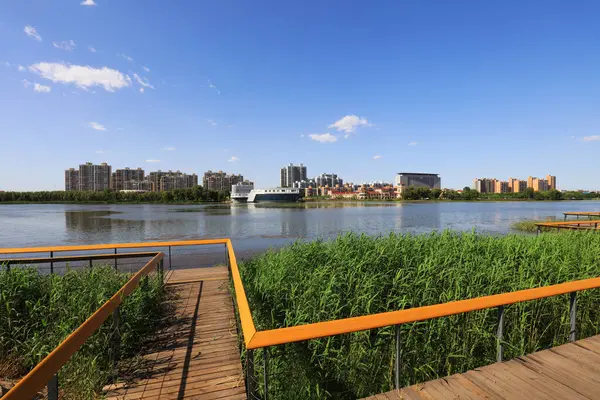 Su parkı doğal manzarası, Luannan County, Hebei Eyaleti, Çin