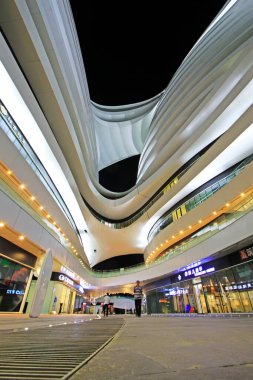 Pekin - 19 Eylül: Galaxy SOHO inşaat sahnesi 19 Eylül 2015, Pekin, Chin