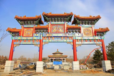 Çin geleneksel kemer inşaat alanı