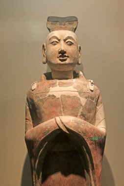 Çin antik seramik heykeli