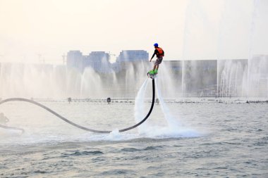 Tangshan City - 2 Ekim 2016: Parklarda, Tangshan City, Hebei, Çin