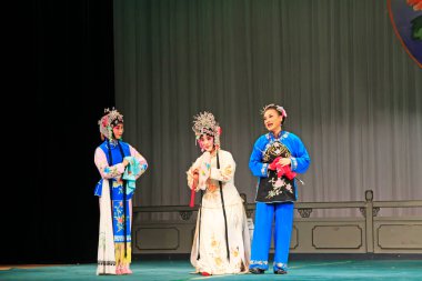 Luannan County - 15 Haziran 2015 'te Çin Pekin operası sahnelendi, Luannan County, Hebei Eyaleti, Çin