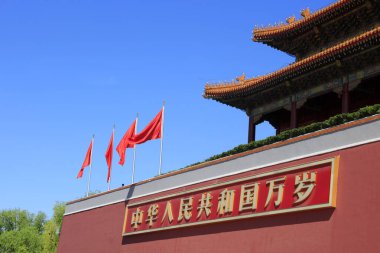 Pekin 'deki Tiananmen şehir binası