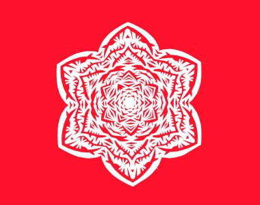 traditional Chinese paper-cut works, closeup of photo