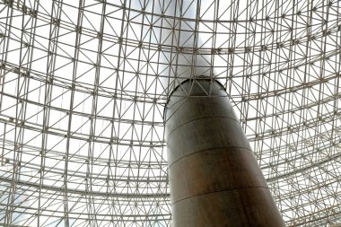 Çelik çerçeve yapısı, fotoğrafa yakın çekim