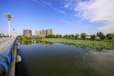 LUANNAN COUNTY - 15 Eylül 2014 'te Luannan ilçe binası manzarası, Luannan County, Hebei Eyaleti, Çin