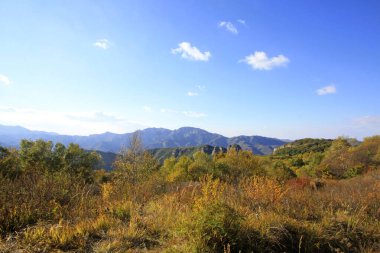Dağ doğal manzarası, fotoğrafa yakın çekim