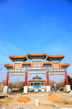 Çin geleneksel kemer inşaat alanı