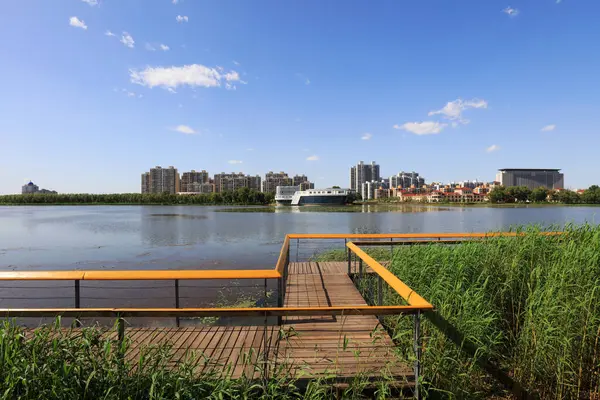 Su parkı doğal manzarası, Luannan County, Hebei Eyaleti, Çin