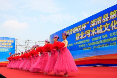 LUANNAN COUNTY - 9 Ağustos 2014, Luannan County, Hebei Eyaleti, Çin