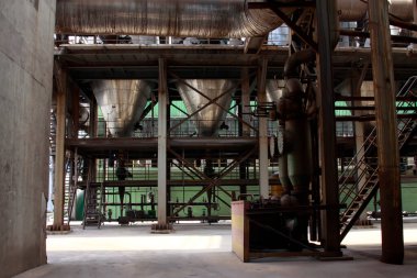 Demir ve çelik firması mekanik ekipmanları, fotoğrafa yakın çekim