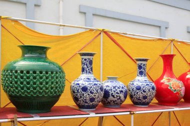 LUANNAN COUNTY - 5 AĞUSTOS: Seramik sanat ve el sanatları 5 Ağustos 2014, Luannan County, Hebei Eyaleti, Çin