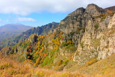 Dağ doğal manzarası, fotoğrafa yakın çekim