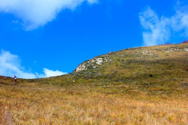 Dağ doğal manzarası, fotoğrafa yakın çekim