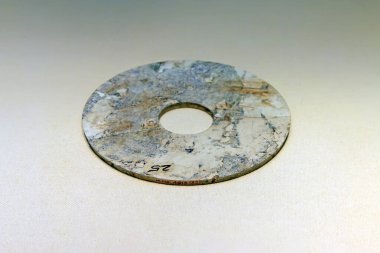 Çin antik yeşim taşı süslemesi, yakın plan fotoğraf.