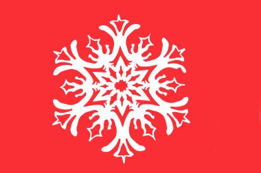 traditional Chinese paper-cut works, closeup of photo