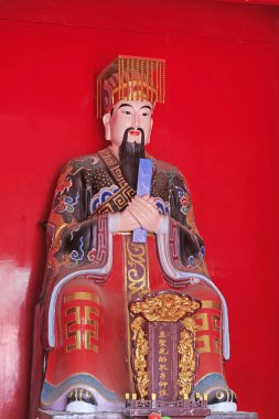 LUAN COUNTY - 16 Temmuz: Konfüçyüs heykeli 16 Temmuz 2016 'da, Luan County, Hebei Eyaleti, Chin