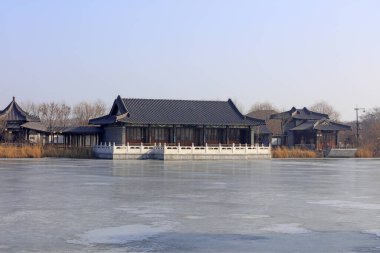 Ancient Chinese architectural scener