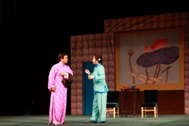 Luannan County - 14 Haziran - Çin PingJu sahne performansı, 14 Haziran 2015, Luannan County, Hebei Eyaleti, Çin