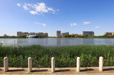 Beihe Park 'ın Mimari Sahnesi, Luannan County, Hebei Eyaleti, Çin