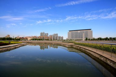 LUANNAN COUNTY - 15 Eylül 2014 'te Luannan şehir manzarası, Luannan County, Hebei Eyaleti, Çin