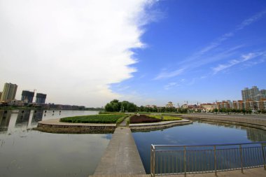 LUANNAN COUNTY - 15 Eylül 2014 'te Luannan ilçe binası manzarası, Luannan County, Hebei Eyaleti, Çin