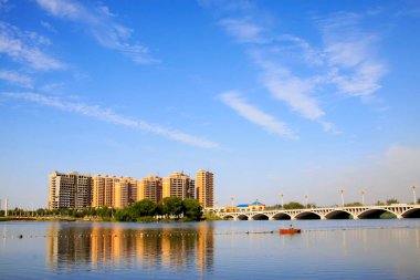 LUANNAN COUNTY - 15 Eylül 2014 'te Luannan ilçe binası manzarası, Luannan County, Hebei Eyaleti, Çin