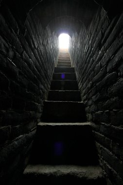 Çin 'in antik duvar manzarası