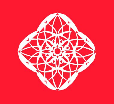 traditional Chinese paper-cut works, closeup of photo