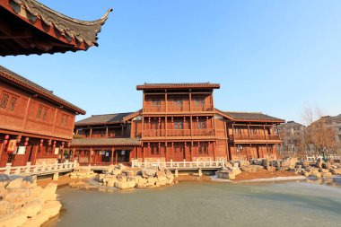 Chongqing Parktaki Mimari Sahne