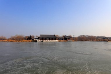 Ancient Chinese architectural scener