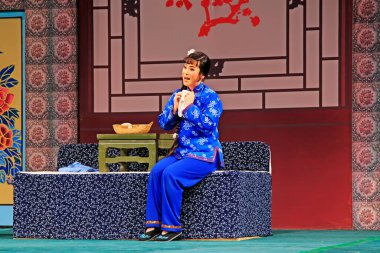 Luannan County - 14 Haziran - Çin PingJu sahne performansı, 14 Haziran 2015, Luannan County, Hebei Eyaleti, Çin