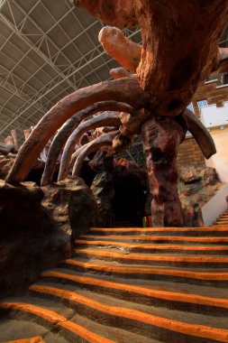 17 Mayıs 2014 'te, Mutlu Vadi' de tuhaf bir manzara mimarisi, Tianjin, Çin.