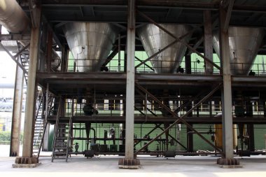 Demir ve çelik firması mekanik ekipmanları, fotoğrafa yakın çekim